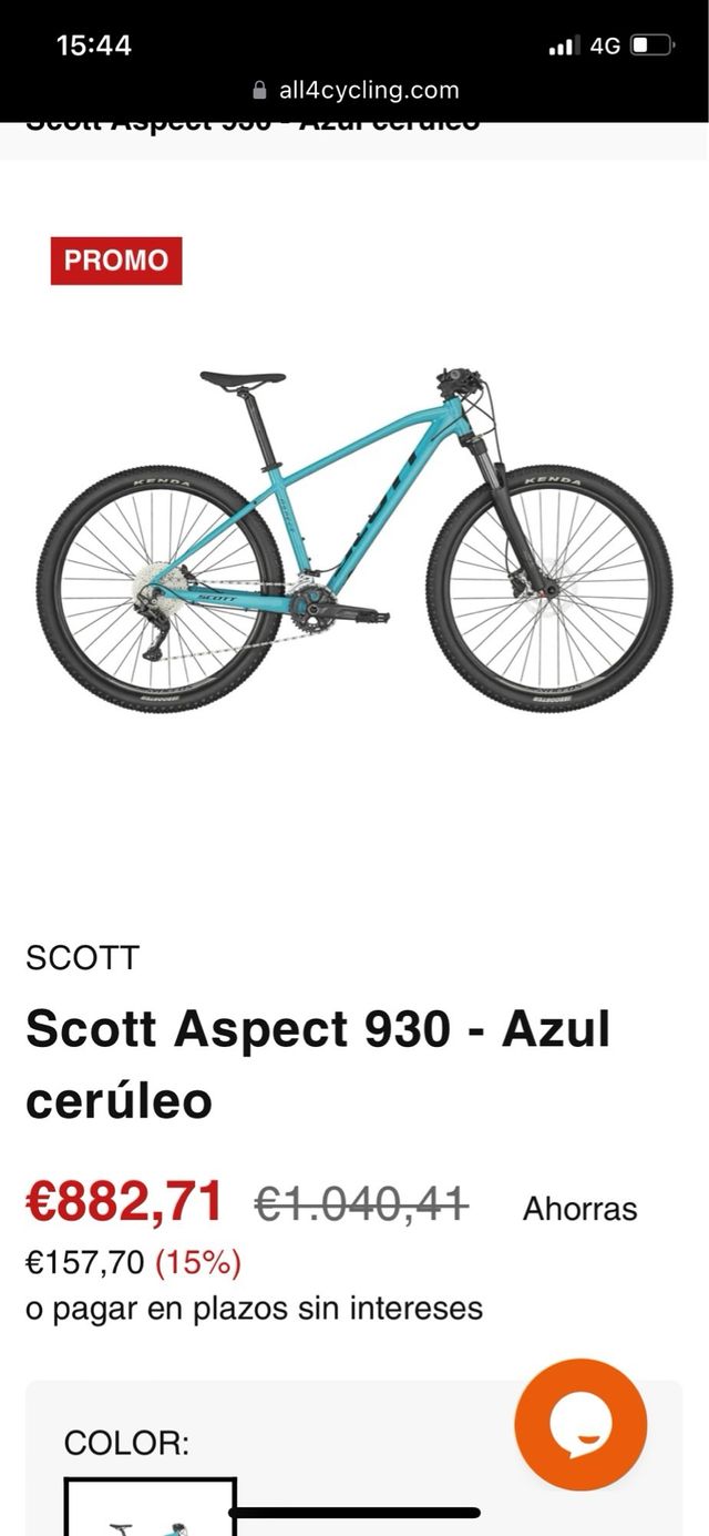 Bicicleta Scott ASPECT 930 MTB L