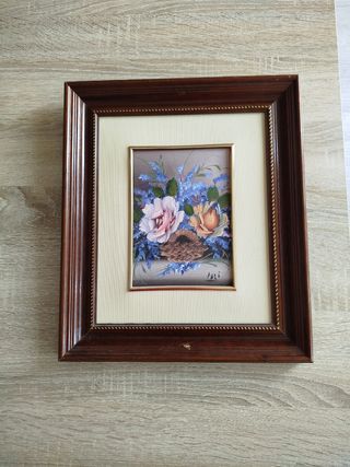 Cuadro pintado a mano - Flores