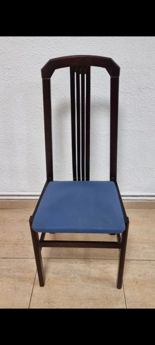 Mesa oval extensible de caoba