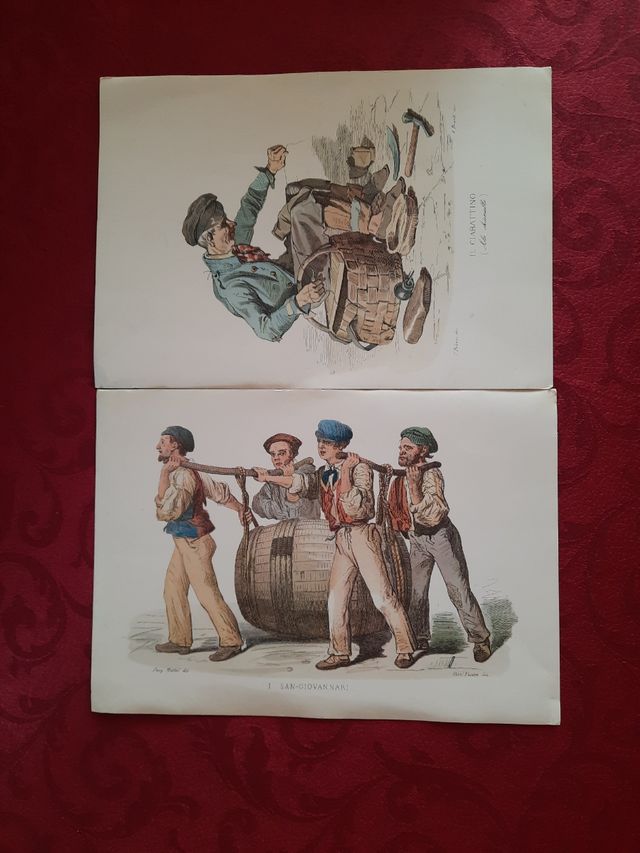 Stampa antica: mestieri napoletani