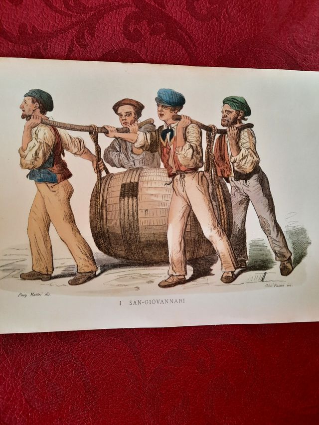 Stampa antica: mestieri napoletani