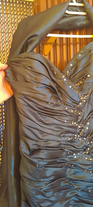 Vestido fiesta azul turquesa