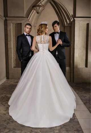 Vestido novia princesa blanco talla 52