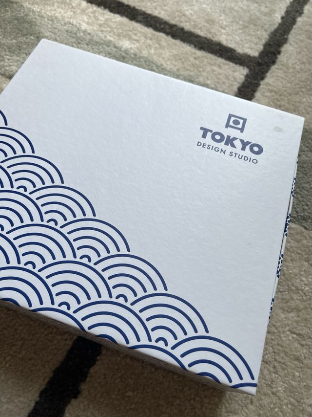 Vajilla Nippon Blue - 2 cuencos, bandeja y palillo