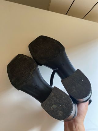 Sandali Nero Giardini neri con catena