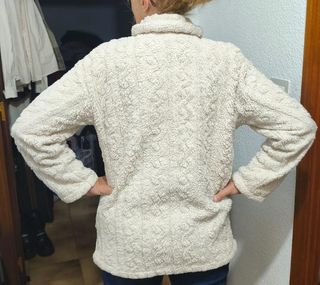 Chaqueta borreguito blanco roto