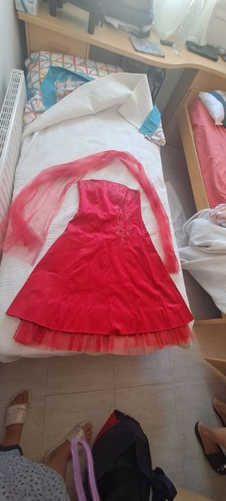 Vestido fiesta naranja