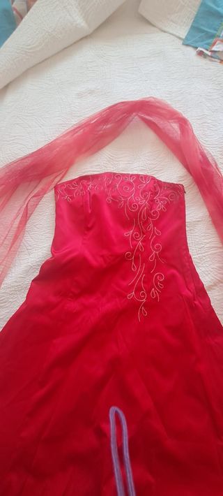 Vestido fiesta naranja