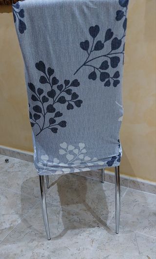 6 Sillas Comedor polipiel gris