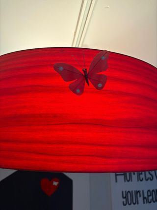 Lámpara techo roja LUXCAMBRA