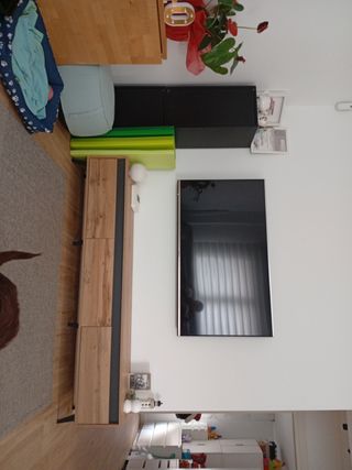 Mueble TV salón - Madera y metal