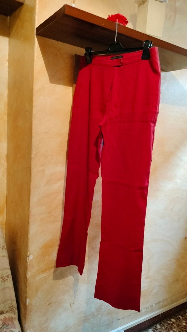 Pantaloni rossi donna