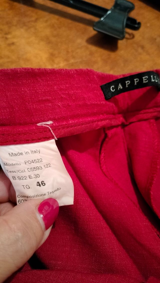 Pantaloni rossi donna