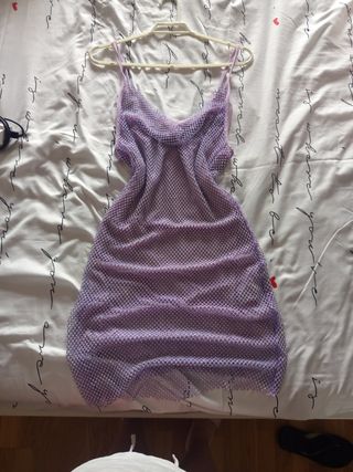 Vestido Lila Brillante Fiesta