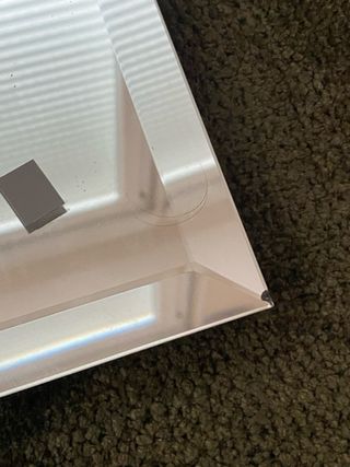 Espejo biselado plateado