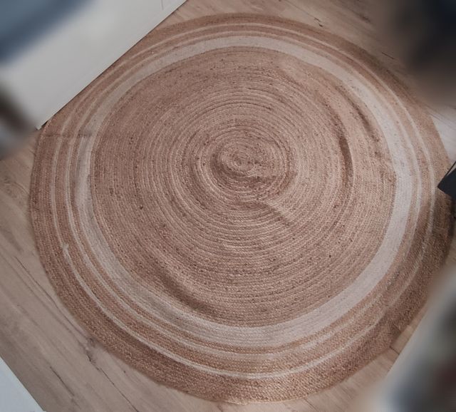 Alfombra redonda de yute 210cm