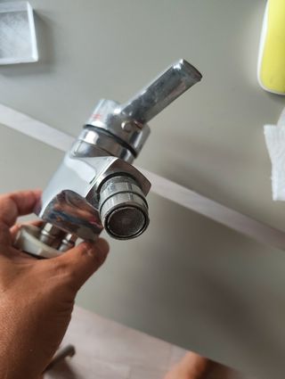 Grifo Baño Monomando funcionando