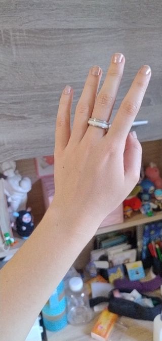 Anillos compromiso oro rosa y blanco con Moissanic