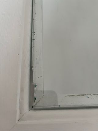 Mesa de centro madera blanca - cristal 