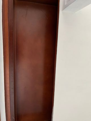Mesa de centro madera blanca - cristal 