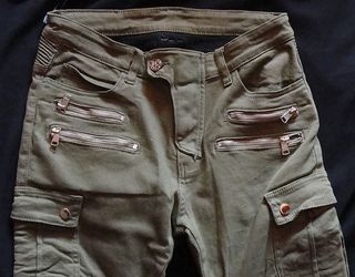 Pantalones Moto - Olive Green
