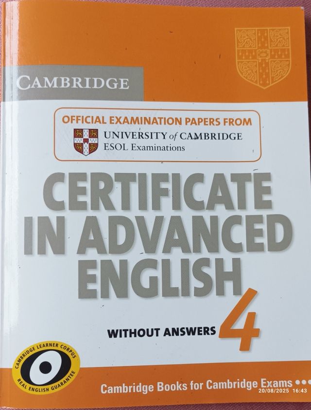 Cambridge Certificate in Advanced English 4 