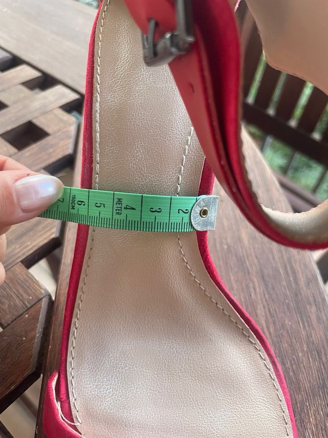 Sandali Zara rossi tacco 38