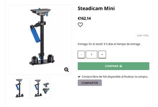 Steadycam mini - Soporte cámara