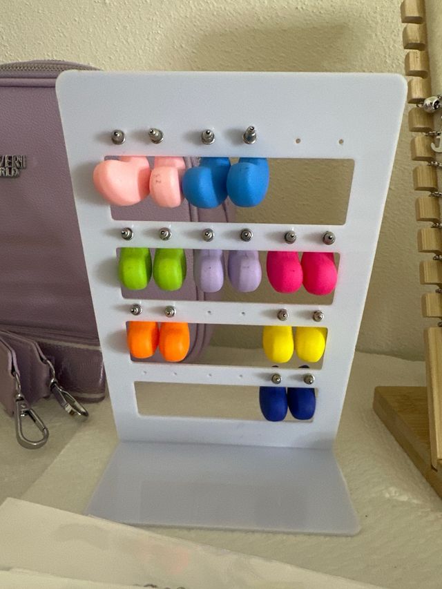 Orecchini a goccia multicolor