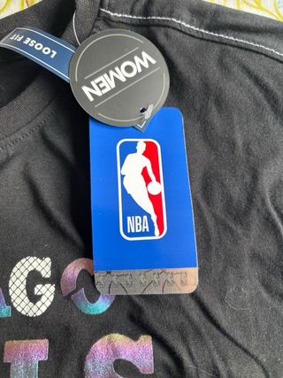 Camiseta Chicago Bulls negra, talla S