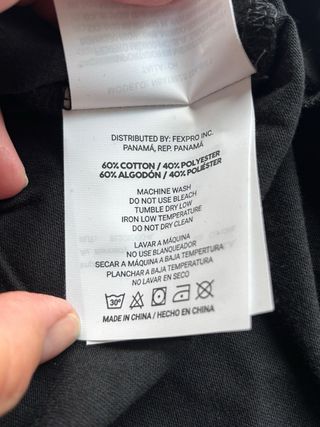 Camiseta Chicago Bulls negra, talla S