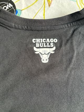 Camiseta Chicago Bulls negra, talla S