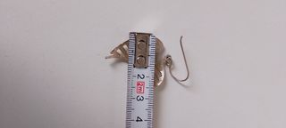 Pendiente plata corazón