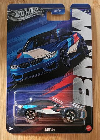 Hot Wheels BMW M4 Silver Series
