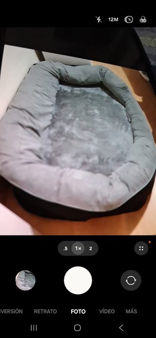 Cama perro grande gris-negro