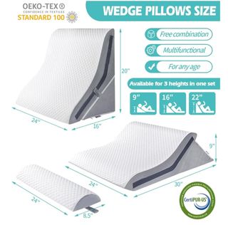 Almohada cuña ortopédica - 3 alturas