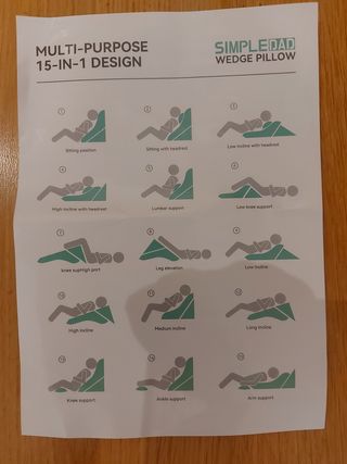 Almohada cuña ortopédica - 3 alturas