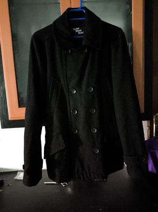 Abrigo paño negro Cedar Wood State