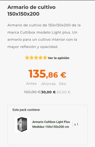 Armario Cultivo Interior