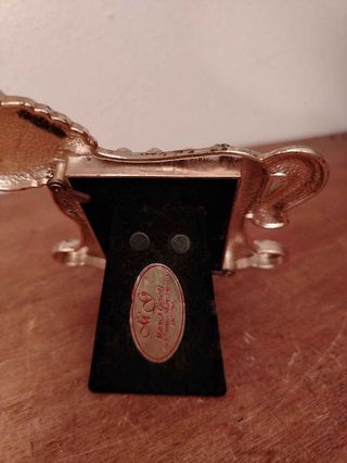 Portafoto particolare in metallo e madreperla