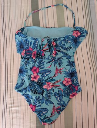 Costume intero Tezenis blu fiori