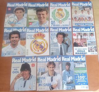 PACK LOTE REVISTAS REAL MADRID AÑOS 1991 Y 1992