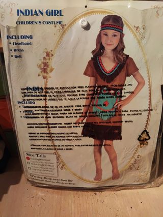 Disfraz Niña Indígena - Talla S
110 a 120 cm