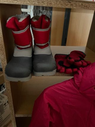 Set tuta da neve per bambini di 8 anni, stivali e guanti