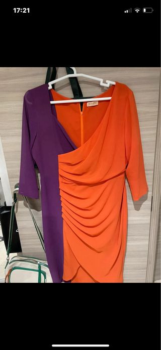 Vestido Bimani bicolor fiesta