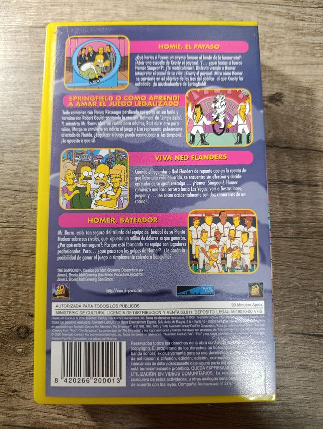 VHS Los Simpson: Se la juegan