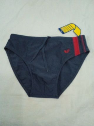 Bañador slip hombre  gris-rojo