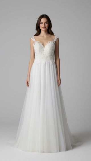 Vestido novia Monica Loretti Modelo Agnella T42