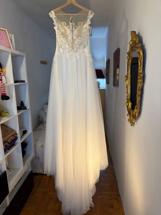 Vestido novia Monica Loretti Modelo Agnella T42
