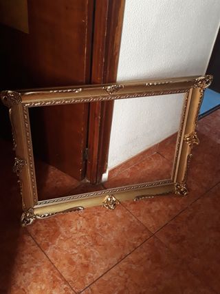 Marco dorado antiguo alto 85×63 ancho.70×50 premar